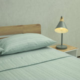 Juego de Sábanas Equilibrio Verde Esmeralda para Cama Doble 140 X 190 Cm Fondo Entero - SABANAS | Bylmo