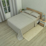 Juego de Sábanas Equilibrio Gris Piedra para Cama Queen 160 X 190 Cm Fondo Entero - SABANAS | Bylmo