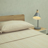 Juego de Sábanas Equilibrio Beige Claro para Cama Doble 140 X 190 Cm Fondo Entero - SABANAS | Bylmo