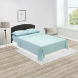 Juego de Sábanas Básicos Azul para Cama Doble 140 X 190 Cm Fondo Entero - SABANAS | Bylmo