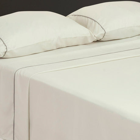 Juego de Sábanas Básicos Verde grisáceo para Cama Queen 160 X 190 Cm Fondo Entero - SABANAS | Bylmo