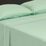Juego de Sábanas Básicos Verde Pistacho para Cama Queen 160 X 190 Cm Fondo Entero - SABANAS | Bylmo