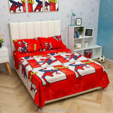 Juego de Sábanas Infantil Marvel Plus Rojo para Cama Doble 140 X 190 Cm 180 Hilos de Spiderman - SABANAS | Bylmo