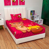 Sábana Infantil Zoo Fucsia para Cama Semidoble 120 X 190 Cm de Osos - SABANAS | Bylmo