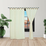 Cortina Ramia Ancestral Beige 220x270cm Fondo Entero - CORTINAS TRADICIONALES | Bylmo