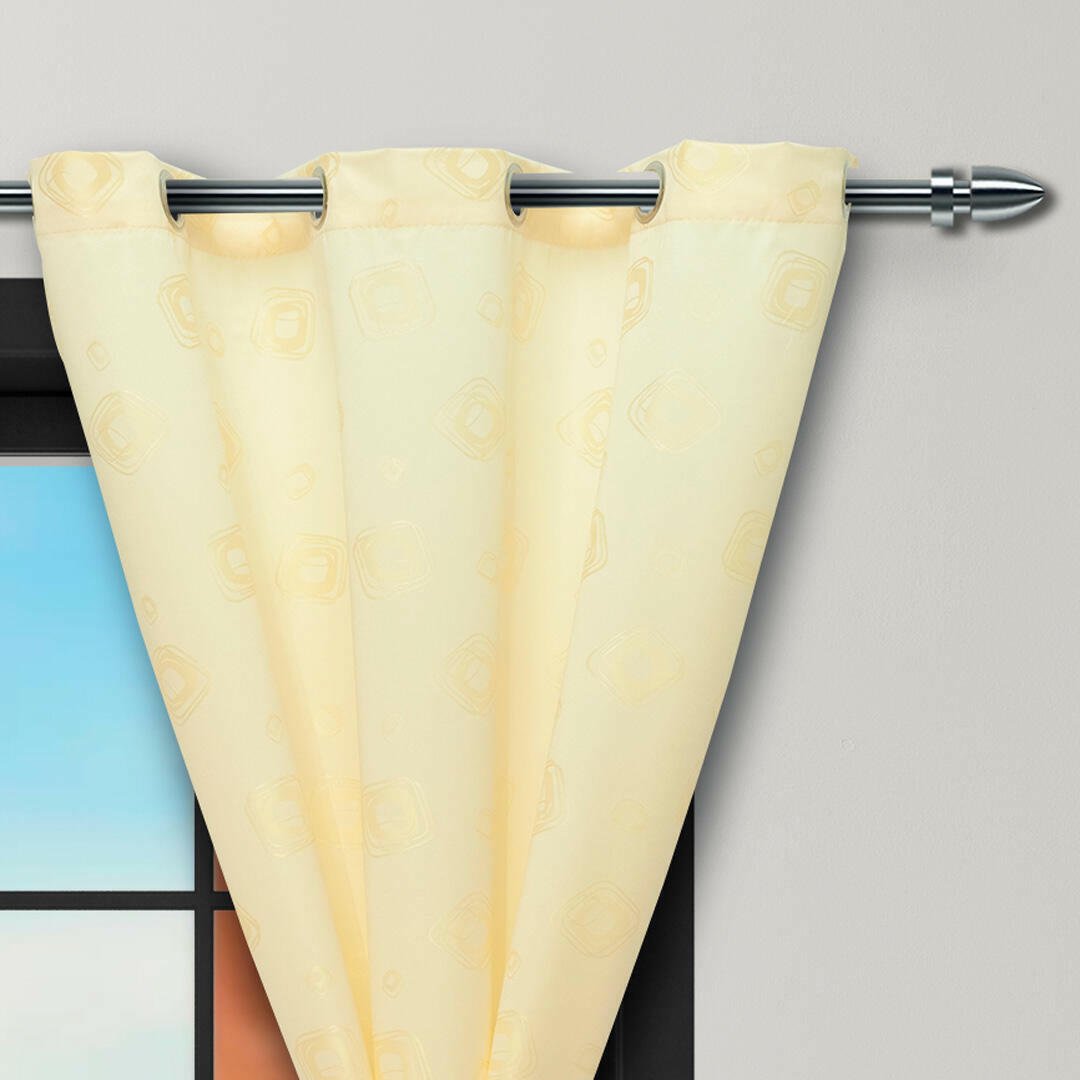 Cortina Yacar Beige 220x270cm de Figuras - CORTINAS TRADICIONALES | Bylmo