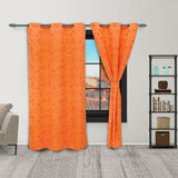 Cortina Yacar Naranja 220x270cm de Figuras - CORTINAS TRADICIONALES | Bylmo