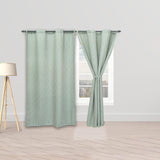 Cortina Cubista Verde 220x270cm de Figuras - CORTINAS TRADICIONALES | Bylmo