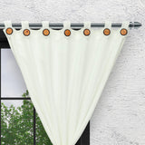 Cortina Arpillera Ancestral Blanco 220x270cm de Figuras - CORTINAS TRADICIONALES | Bylmo