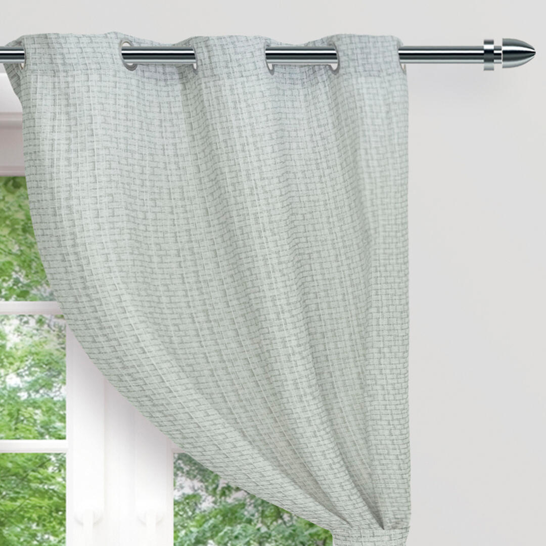 Cortina Yute Gris 220x270cm de Figuras - CORTINAS TRADICIONALES | Bylmo