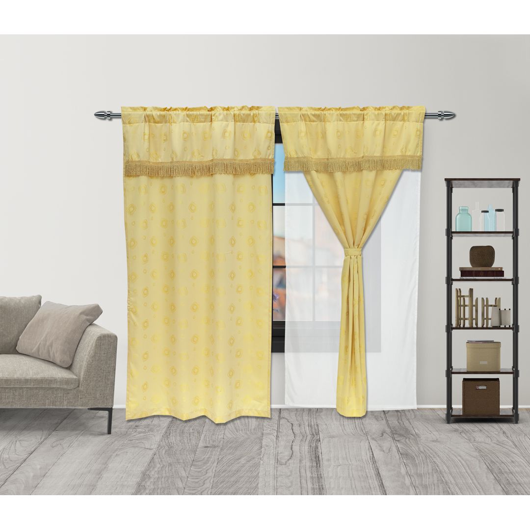 Cortina Fleco Camel 220x270cm de Figuras - CORTINAS TRADICIONALES | Bylmo