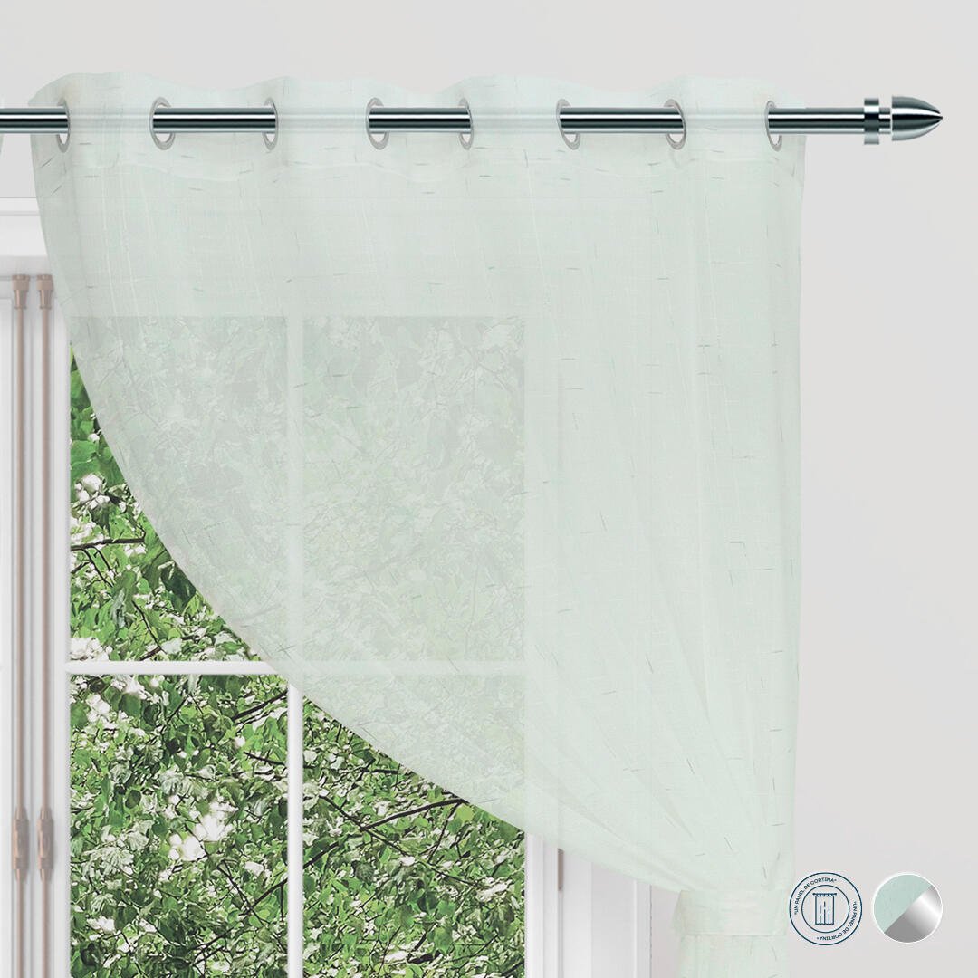 Cortina Velo Charm Gris 135x220cm de Lineas - VELOS | Bylmo