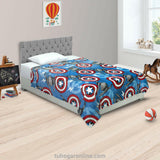 Cobija Infantil Marvel Azul y Rojo 150x41cm De Avengers - COBIJAS Y MANTAS | Bylmo