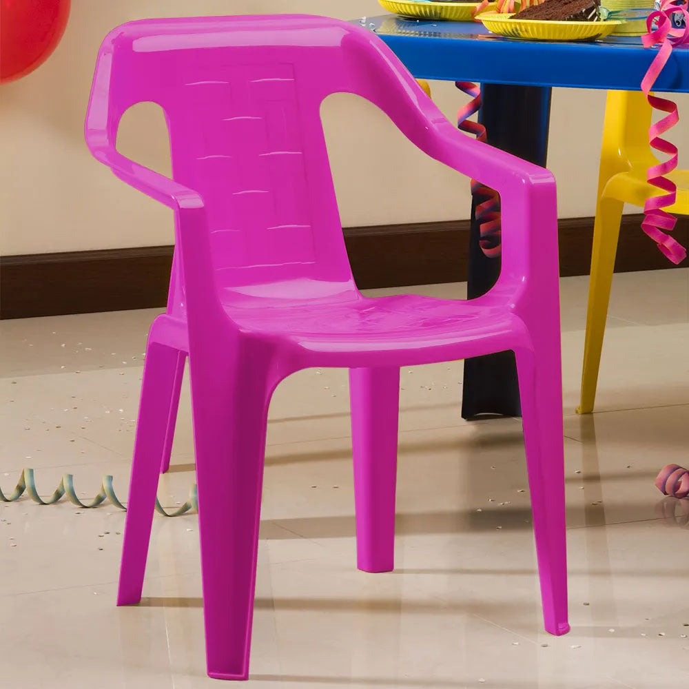 Combo Mesa Infantil Rimax Rosado Fuerte 70.7x50.7cm Cuadrado con Dos Sillas - MESAS AUXILIARES | Bylmo