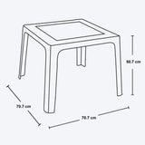 Combo Mesa Infantil Rimax Rosado Fuerte 70.7x50.7cm Cuadrado con Dos Sillas - MESAS AUXILIARES | Bylmo