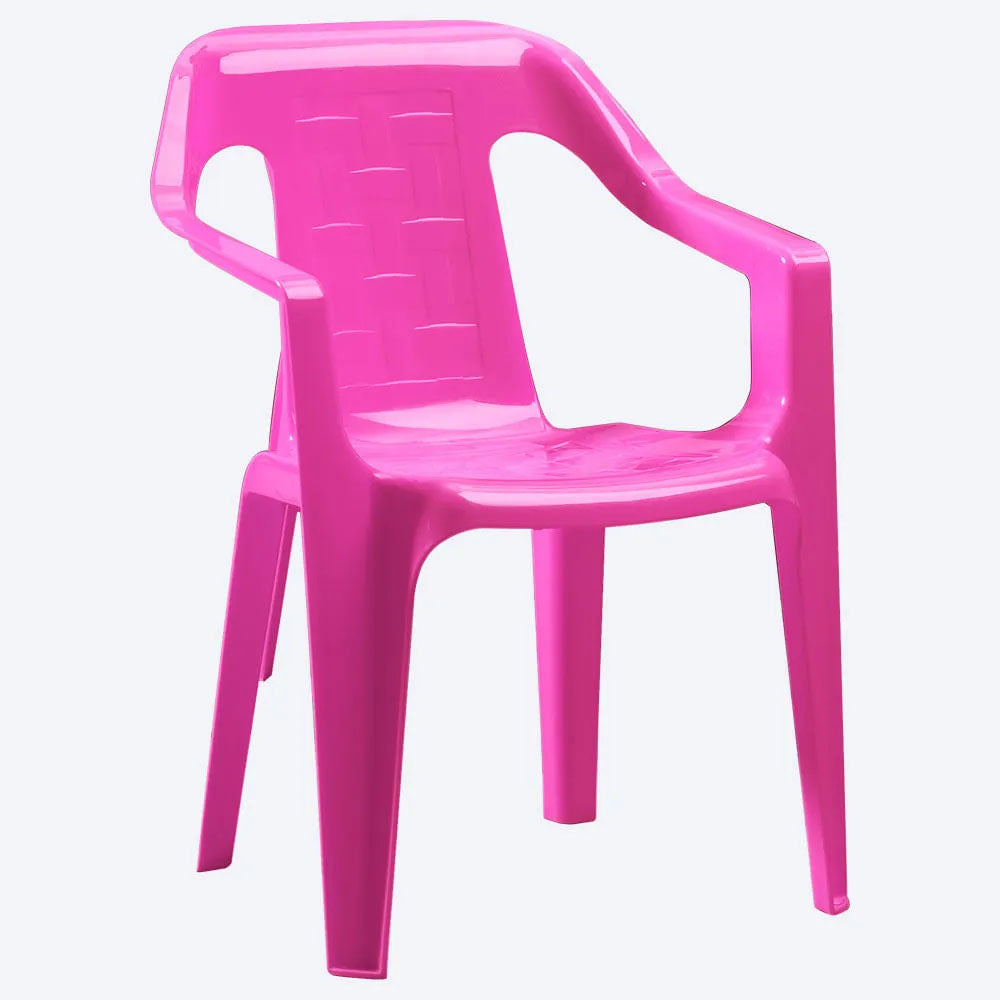Combo Mesa Infantil Rimax Gris y Rosado Fuerte 70.7x50.7cm Cuadrado con Cuatro Sillas - MESAS AUXILIARES | Bylmo