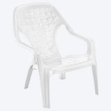 Combo Mesa de Centro Exterior Rimax Blanco 67.6x42.5cm Rectangular con Dos Sillas Playeras - MESAS DE EXTERIOR | Bylmo