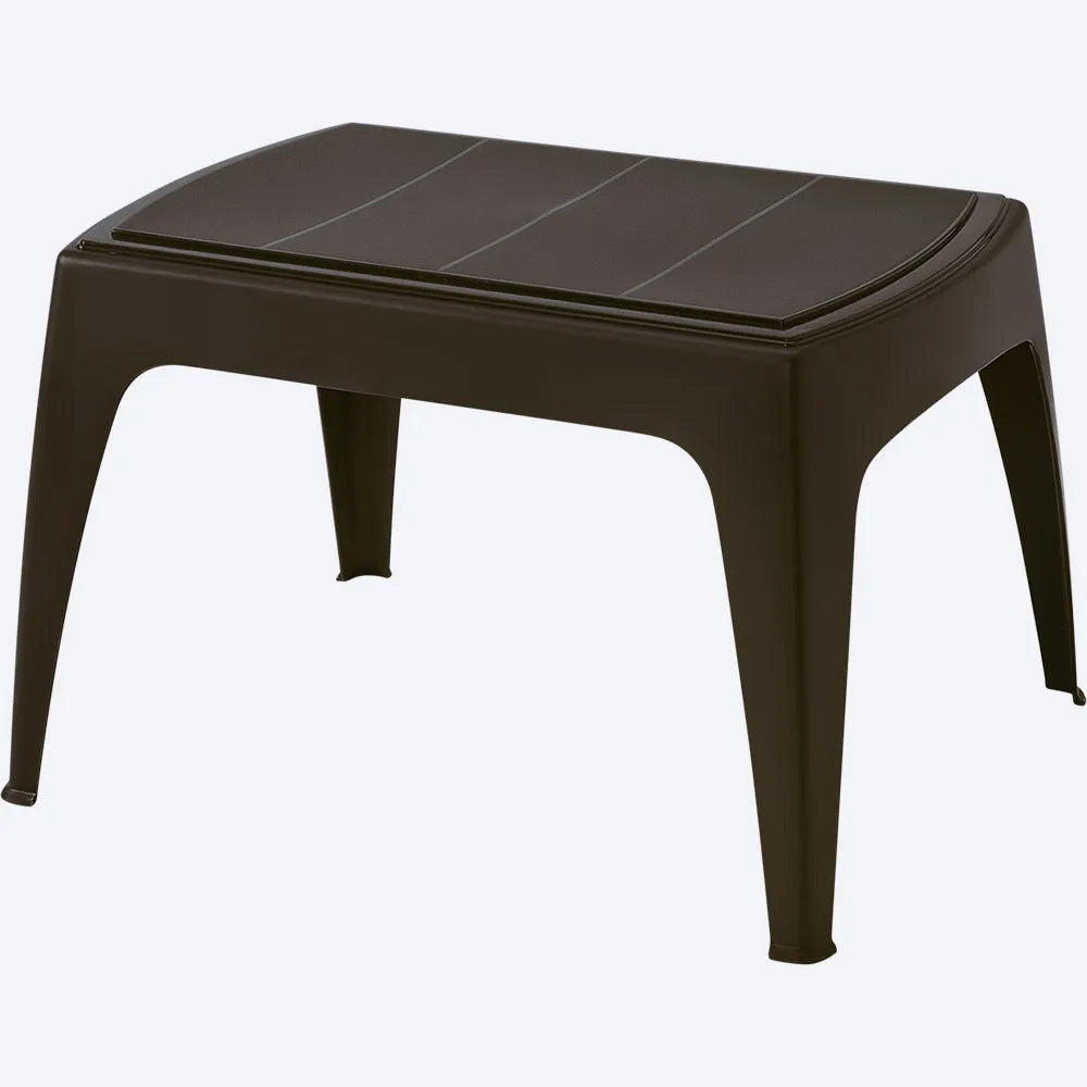 Combo Mesa de Centro Exterior Rimax Wengue 67.6x42.5cm Rectangular con Dos Sillas Playeras - MESAS DE EXTERIOR | Bylmo
