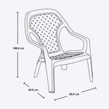 Combo Mesa de Centro Exterior Rimax Wengue 67.6x42.5cm Rectangular con Dos Sillas Playeras - MESAS DE EXTERIOR | Bylmo
