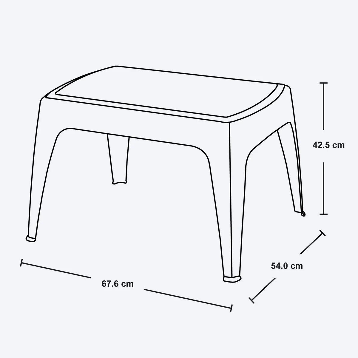 Combo Playero Rimax Blanco 69x46.7cm con Dos Camas Asoleadoras Dos Sillas Playeras y Una Mesa de Centro - SILLAS DE EXTERIOR | Bylmo