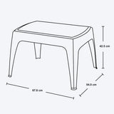Combo Playero Rimax Blanco 69x46.7cm con Dos Camas Asoleadoras Dos Sillas Playeras y Una Mesa de Centro - SILLAS DE EXTERIOR | Bylmo