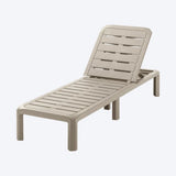 Combo Piscina Rimax Taupe 57.5x29cm con Dos Camas Asoleadoras Dos Sillas Playeras y Una Mesa de Centro Recatangular - SILLAS DE EXTERIOR | Bylmo
