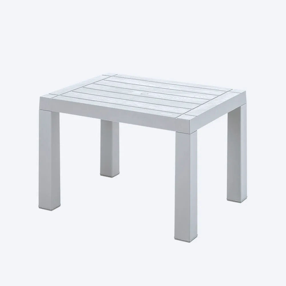 Combo Piscina Rimax Blanco 57.5x29cm con Dos Camas Asoleadoras Dos Sillas Playeras y Una Mesa de Centro Recatangular - SILLAS DE EXTERIOR | Bylmo