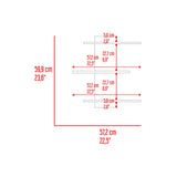 Repisa para Baños Flotante Borboleta Fresno Europeo 57.2x59.9cm con Tres Entrepaños - OTROS MUEBLES PARA BANHO | Bylmo