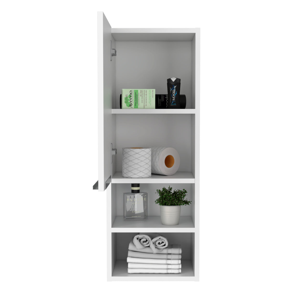 Mueble Auxiliar para Baño MIla Blanco 30x81.7cm con Dos Entrepaños - OTROS MUEBLES PARA BANHO | Bylmo