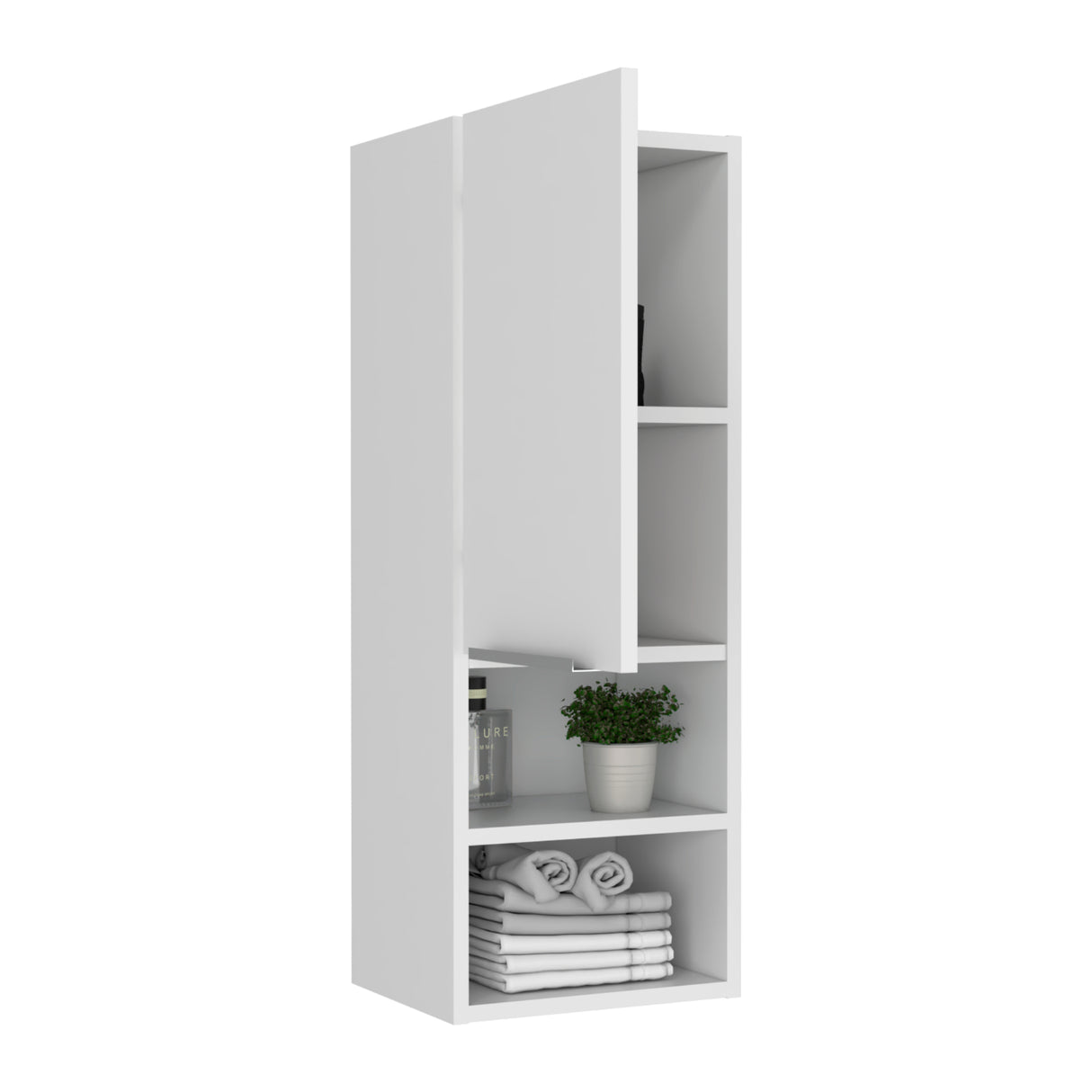 Mueble Auxiliar para Baño MIla Blanco 30x81.7cm con Dos Entrepaños - OTROS MUEBLES PARA BANHO | Bylmo