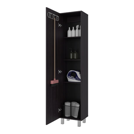 Mueble para Almacenamiento Vintro Wengue 40x180cm con Una Puerta y con Patas - MUEBLES DE ASEO Y ROPAS | Bylmo