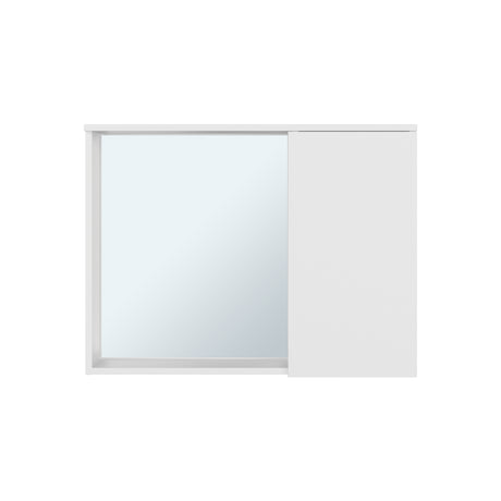 Gabinete de Baño Lagoa Blanco 79.5x60.3cm Rectangular con Una Puerta con Un Entrepaño y con Espejo - GABINETES DE BANHO | Bylmo