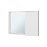 Gabinete de Baño Lagoa Blanco 79.5x60.3cm Rectangular con Una Puerta con Un Entrepaño y con Espejo - GABINETES DE BANHO | Bylmo
