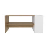 Mesa de Centro Arion Fresno Europeo 91x42cm Rectangular con Compartimiento - MESAS DE CENTRO | Bylmo