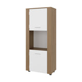 Estantería Tonalea Fresno 56x134.5cm Rectangular con Tres Compartimientos y Dos Entrepaños - BIBLIOTECAS Y ESTANTERIAS | Bylmo