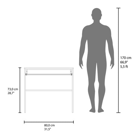 Escritorio Office Cartagena 80x73.7cm con Un Cajón - ESCRITORIOS | Bylmo