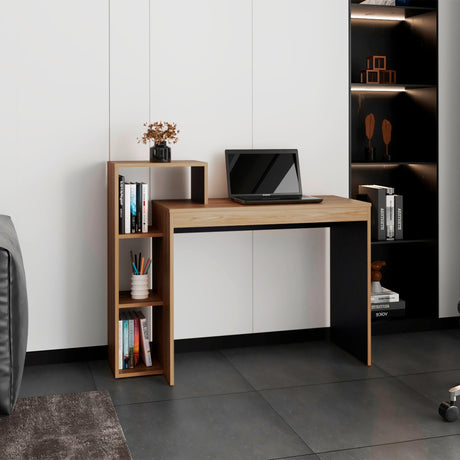 Escritorio Britt Fresno Europeo y Blanco 110x90cm sin Cajones - ESCRITORIOS | Bylmo