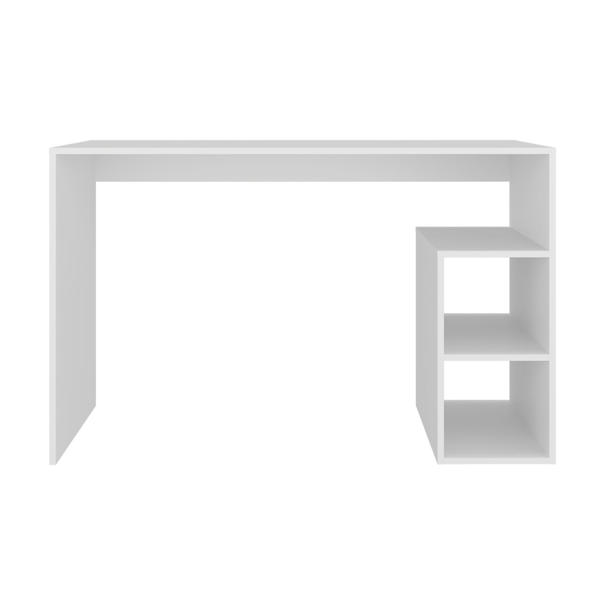 Escritorio Solid Blanco 120x75.6cm sin Cajones y con Organizador de Libros - ESCRITORIOS | Bylmo
