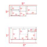 Cocina Sedona Blanco Marquez y Fresno Europeo 150x60cm sin Mesón y sin Estufa - COCINAS | Bylmo