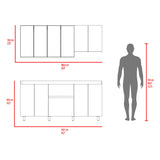 Cocina Lioni Plomo y Fresno Europeo 180x70cm sin Mesón y sin Estufa - COCINAS | Bylmo