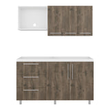 Cocina Rubí Blanco Marquez y Bellota 150x60cm sin Mesón y sin Estufa - COCINAS | Bylmo