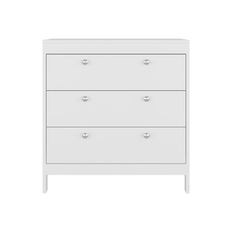 Cajonera Newcastle Blanco Marquez 80x84cm de Tres Hileras con Tres Cajones - CAJONERAS Y COMODAS | Bylmo