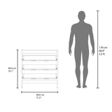 Cajonera Newcastle Blanco Marquez 80x84cm de Tres Hileras con Tres Cajones - CAJONERAS Y COMODAS | Bylmo