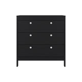 Cajonera Newcastle Wengue 80x84cm de Tres Hileras con Tres Cajones - CAJONERAS Y COMODAS | Bylmo