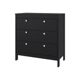 Cajonera Newcastle Wengue 80x84cm de Tres Hileras con Tres Cajones - CAJONERAS Y COMODAS | Bylmo