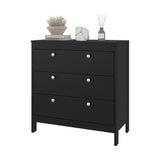 Cajonera Newcastle Wengue 80x84cm de Tres Hileras con Tres Cajones - CAJONERAS Y COMODAS | Bylmo