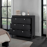Cajonera Newcastle Wengue 80x84cm de Tres Hileras con Tres Cajones - CAJONERAS Y COMODAS | Bylmo