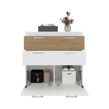 Cajonera Belton Blanco 90x88cm de Tres Hileras con Dos Cajones - CAJONERAS Y COMODAS | Bylmo