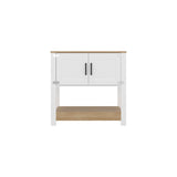 Estación de Café Latte Blanco y Blanco Marquez 89x88cm con Dos Compartimientos - BARRAS Y MUEBLES AUXILIARES | Bylmo