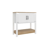 Estación de Café Latte Blanco y Blanco Marquez 89x88cm con Dos Compartimientos - BARRAS Y MUEBLES AUXILIARES | Bylmo